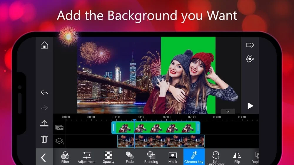 كروما خضراء PowerDirector pro