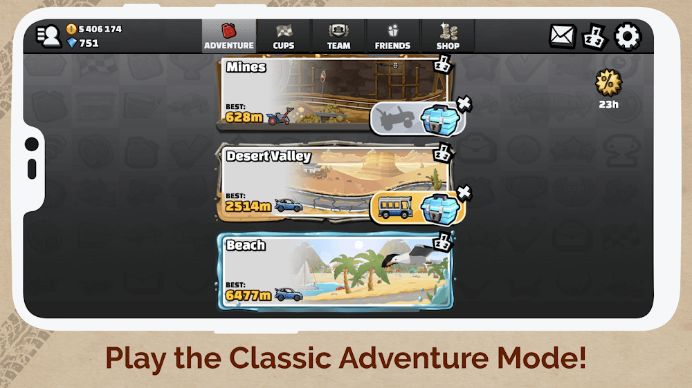 مركبات لعبة Hill Climb Racing 2