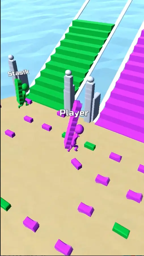المكافآت والنقاط داخل لعبة bridge race