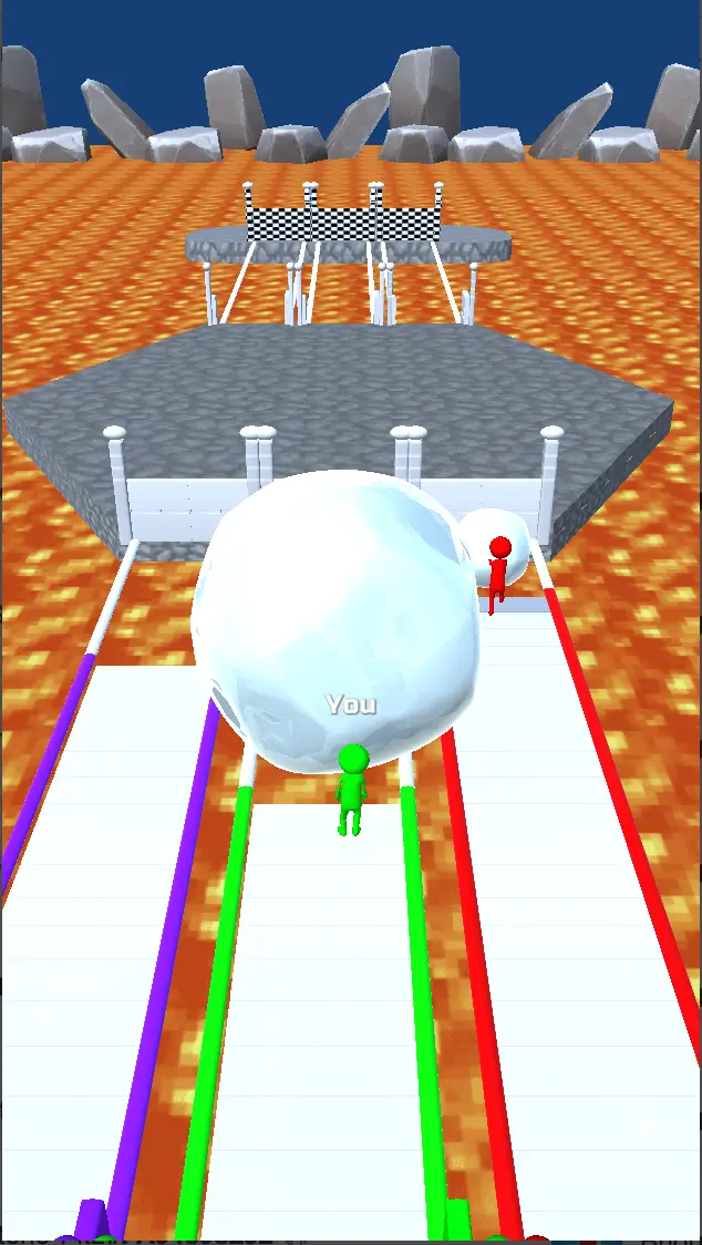 الخصم في لعبة bridge race mod apk