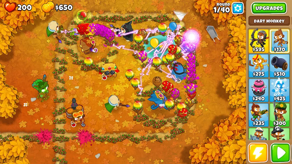 بناء الأبراج في لعبة Bloons TD 6