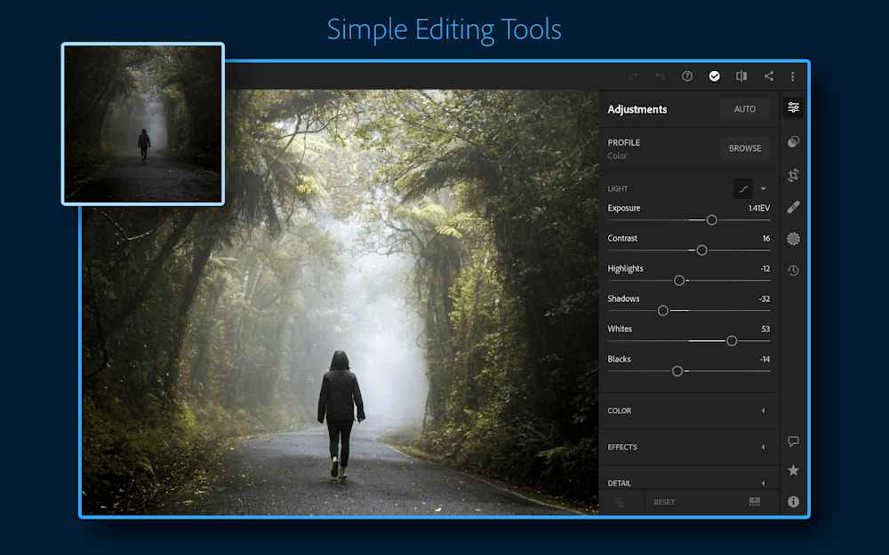 مميزات برنامج Adobe Lightroom
