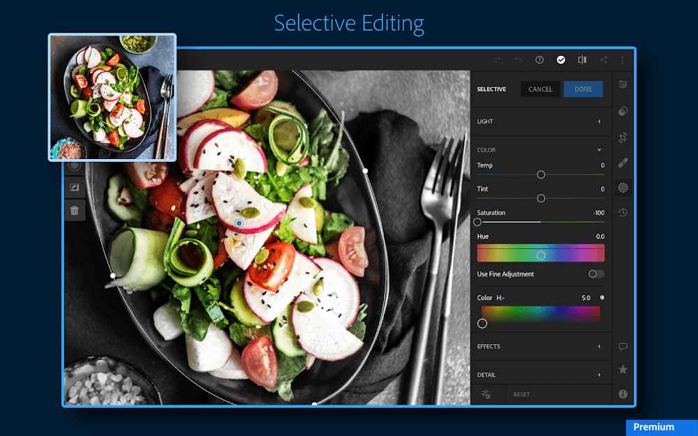فلاتر تطبيق Adobe Lightroom