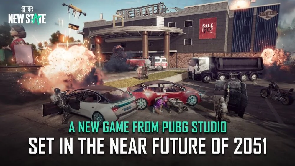لعبة pubg new state حرب عام 2051