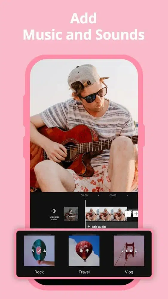 الإطار المفتاحي لتطبيق CapCut video Editor