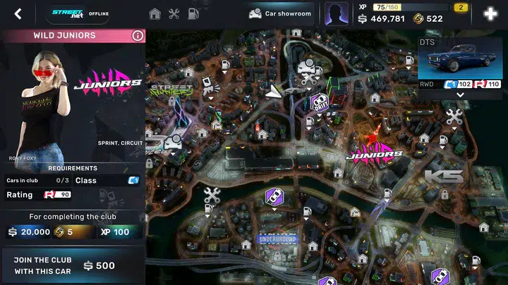 السباقات في لعبة CarX Street