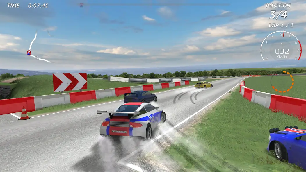 الإيجابيات للعبة Rally Fury